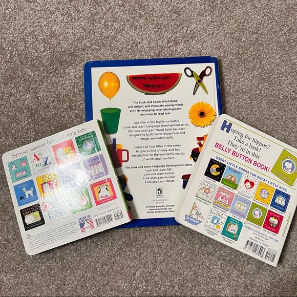 Toddler/Kids 3 Books 📚- Look & Learn Word, Dinosaur Dance/Belly Button Button - Picture 3 of 10